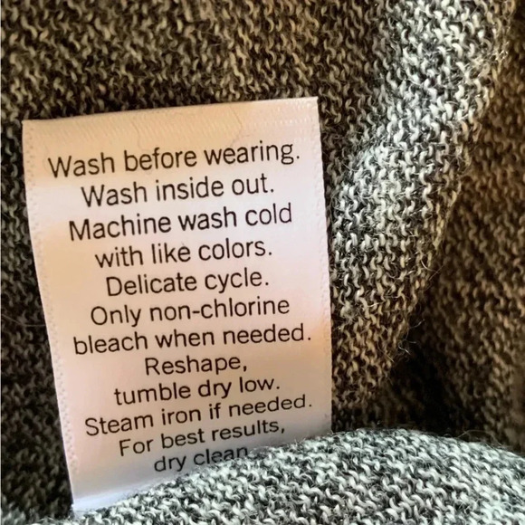 NWT Apt 9 Seriously Soft Merino Wool Blend Sweater Mens XL Gray Colorblock - Picture 7 of 7